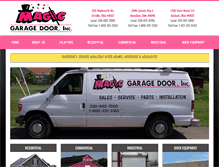 Tablet Screenshot of magicgaragedoor.com